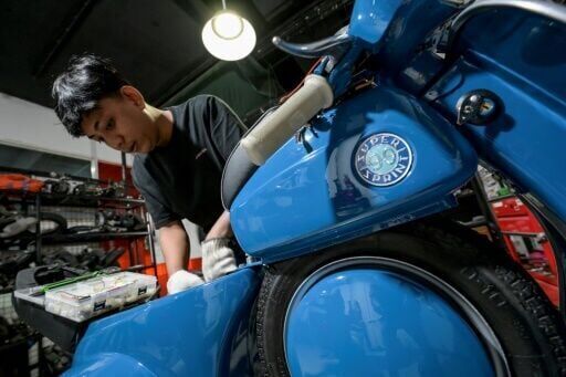 Vespa love affair: Indonesians turn vintage scooters electric