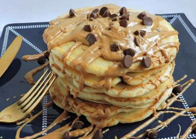 Extra Fluffy Chocolate Chip Pancakes