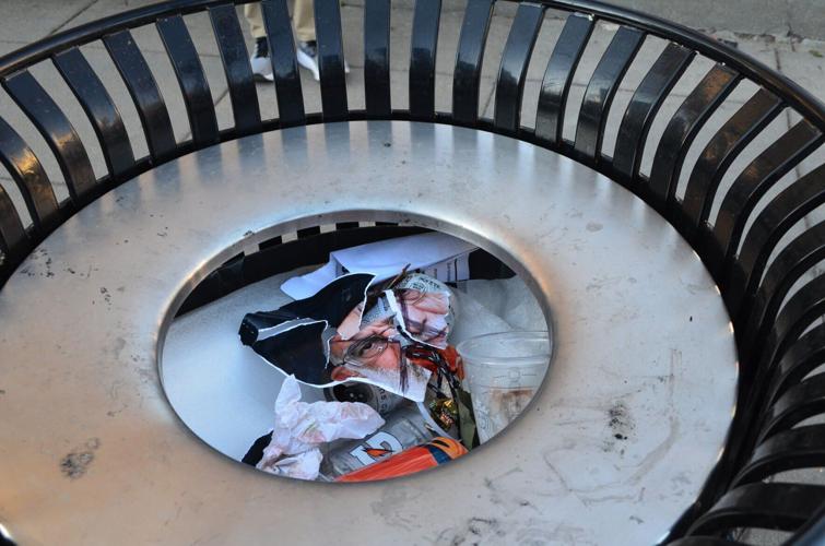 Khamenei in the trash