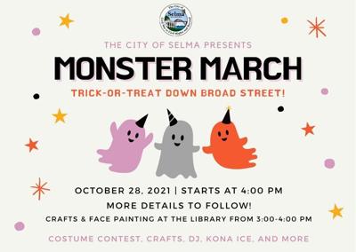 Monster March trick or treating parade planned for Oct. 28