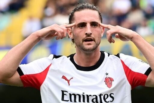 Adrien Rabiot has scored six times for AC Milan this season