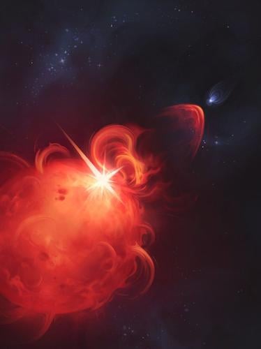 First confirmed sighting of giant explosion on nearby star