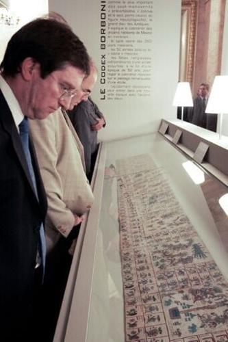 The Codex Borbonicus is kept at the library of French parliament's lower house, the National Assembly, while the Codex Azcatitlan is part of France's National Library collection