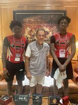 Southside Derick Smith with Nick Saban