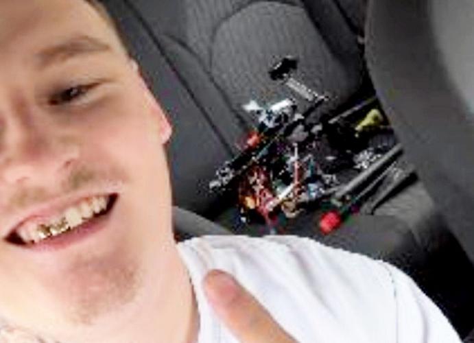 Gang leader poses for selfie with drone used to smuggle drugs into UK prisons