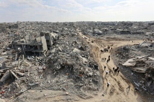 After celebrations, displaced Gazans return home to destruction
