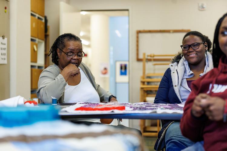 Gee's Bend quilter at UT Martin