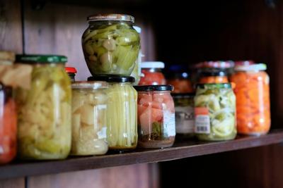 Preserved foods from pexels.com.