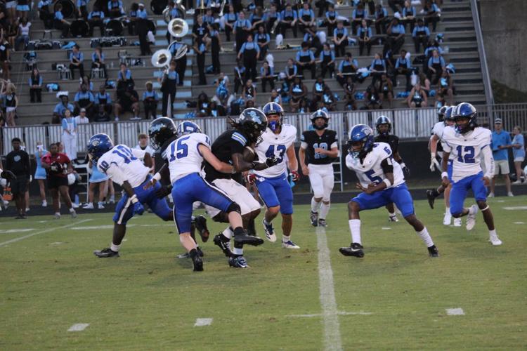 Cage Roberts takes down a Northridge runner