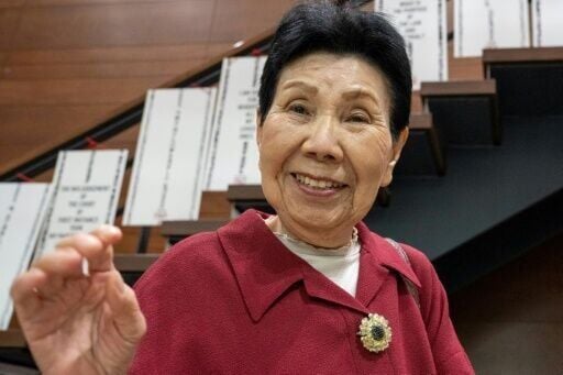 Hideko Hakamada says her brother, who spent 46 years waiting to be hanged, is a broken man but 'if I stay happy and bright, then Iwao should also feel that'
