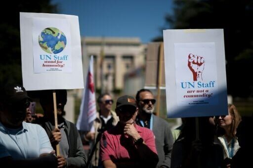 'Not a commodity': UN staff rally over deep cuts