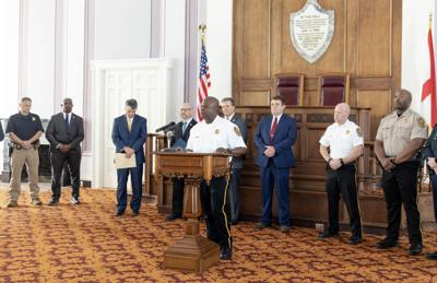 Cunningham at MACS press conference