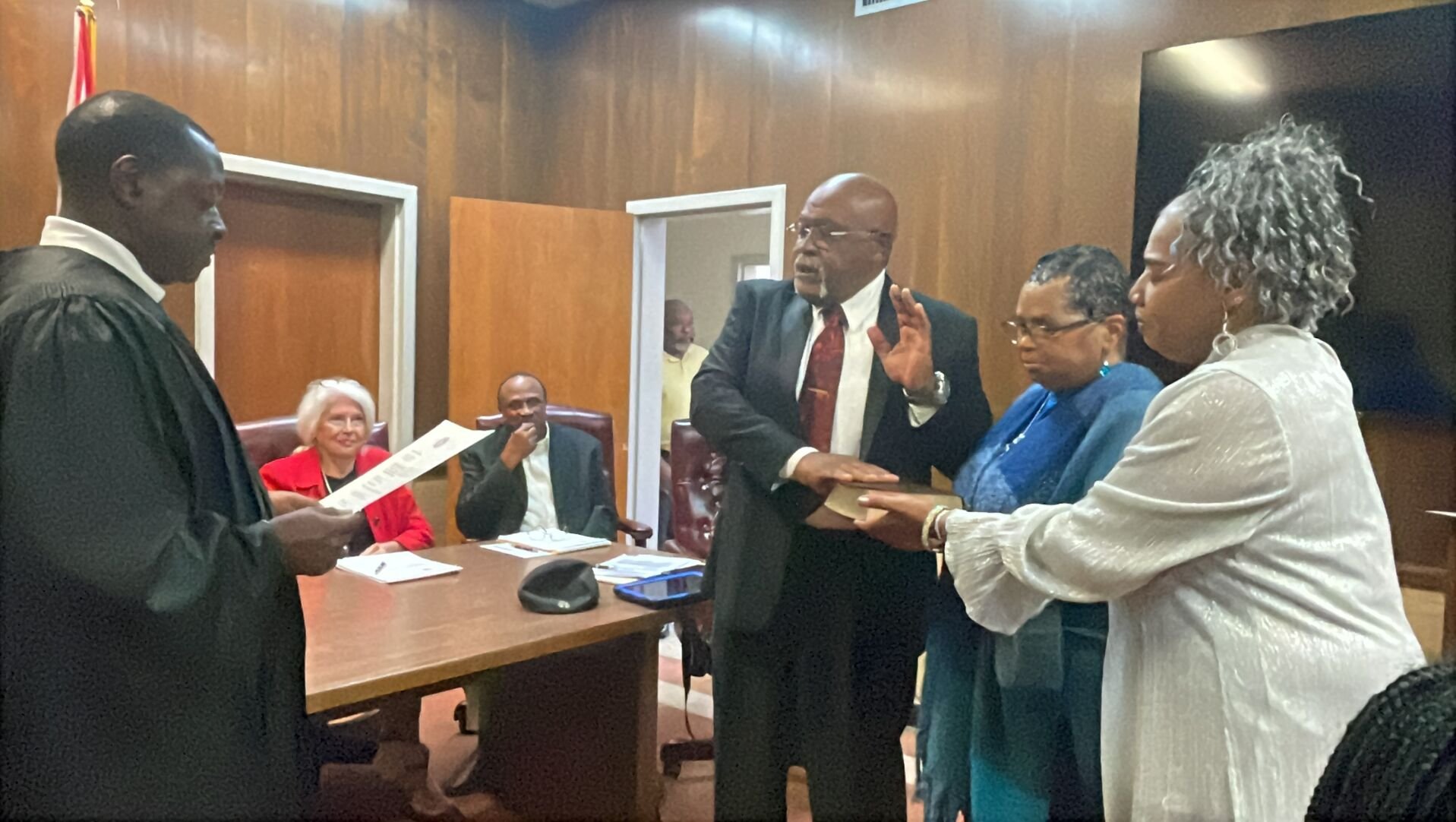Stanley Kennie was sworn in as Marion's District 5 Councilman