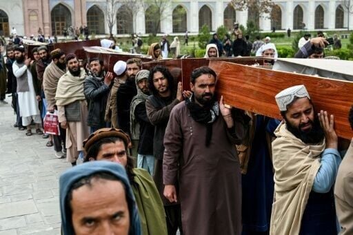 The funeral is the second in a week of victims of a Pakistani strike on a drug treatment centre in Kabul