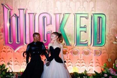 Tony Award-winner Cynthia Erivo and popstar Ariana Grande return as the magical land of Oz's most notable witches -- the green-skinned, outcast Elphaba and popular pink-wearing Glinda