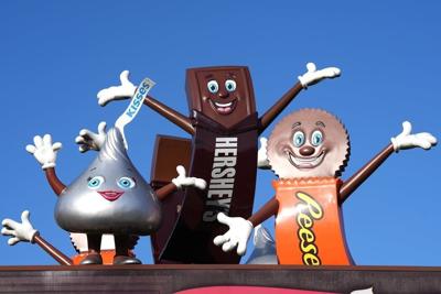 The park, with its name originally two words, Hershey Park, opened in the early 1900s when Milton Hershey built it for his chocolate factory workers and their families.