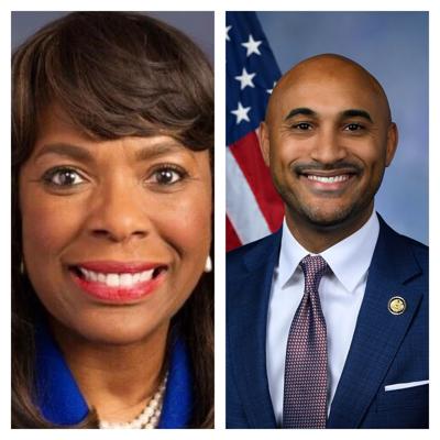 Terri Sewell and Shomari Figures