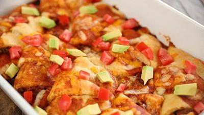 Recipe: Beef enchilada crescent roll-ups