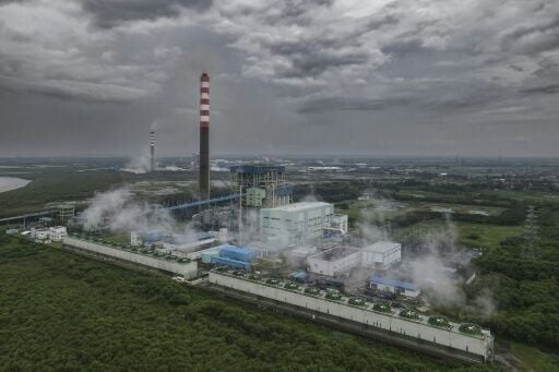 The Cirebon-1 coal power plant in Cirebon, West Java