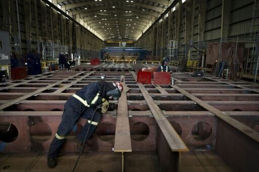Polar Icebreaker under construction at Seaspan Shipyards in Vancouver