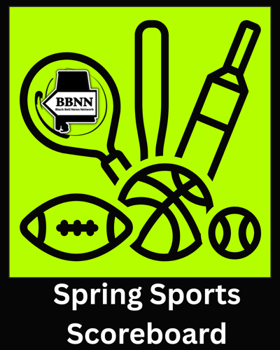 black belt Spring Sports Scoreboard