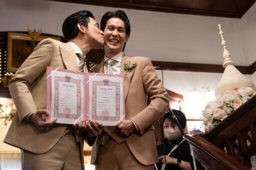 Nearly 2,000 LGBTQ couples wed as Thai same-sex marriage law comes into force
