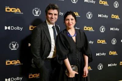 Mohammadreza Eyni (L) and Sara Khaki are the directors of the documentary 'Cutting Through Rocks'