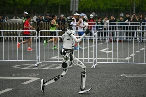 The number of humanoid entries at the Yizhuang half marathon jumped from around 20 last year to more than 100