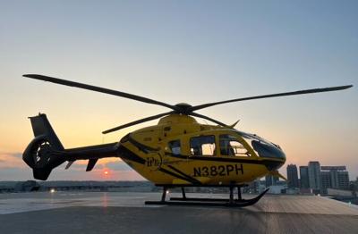 PHI Cares helicopter