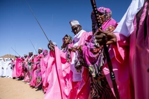 Chadian dancers performed at the Amdjarass International Festival of Saharan Cultures (FICSA)