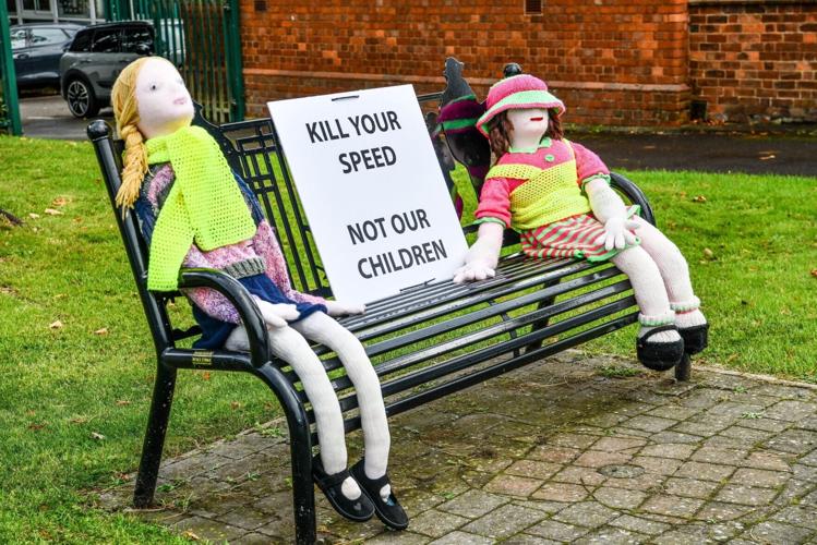 Villagers install fake knitted speed cameras to keep an eye on dangerous drivers