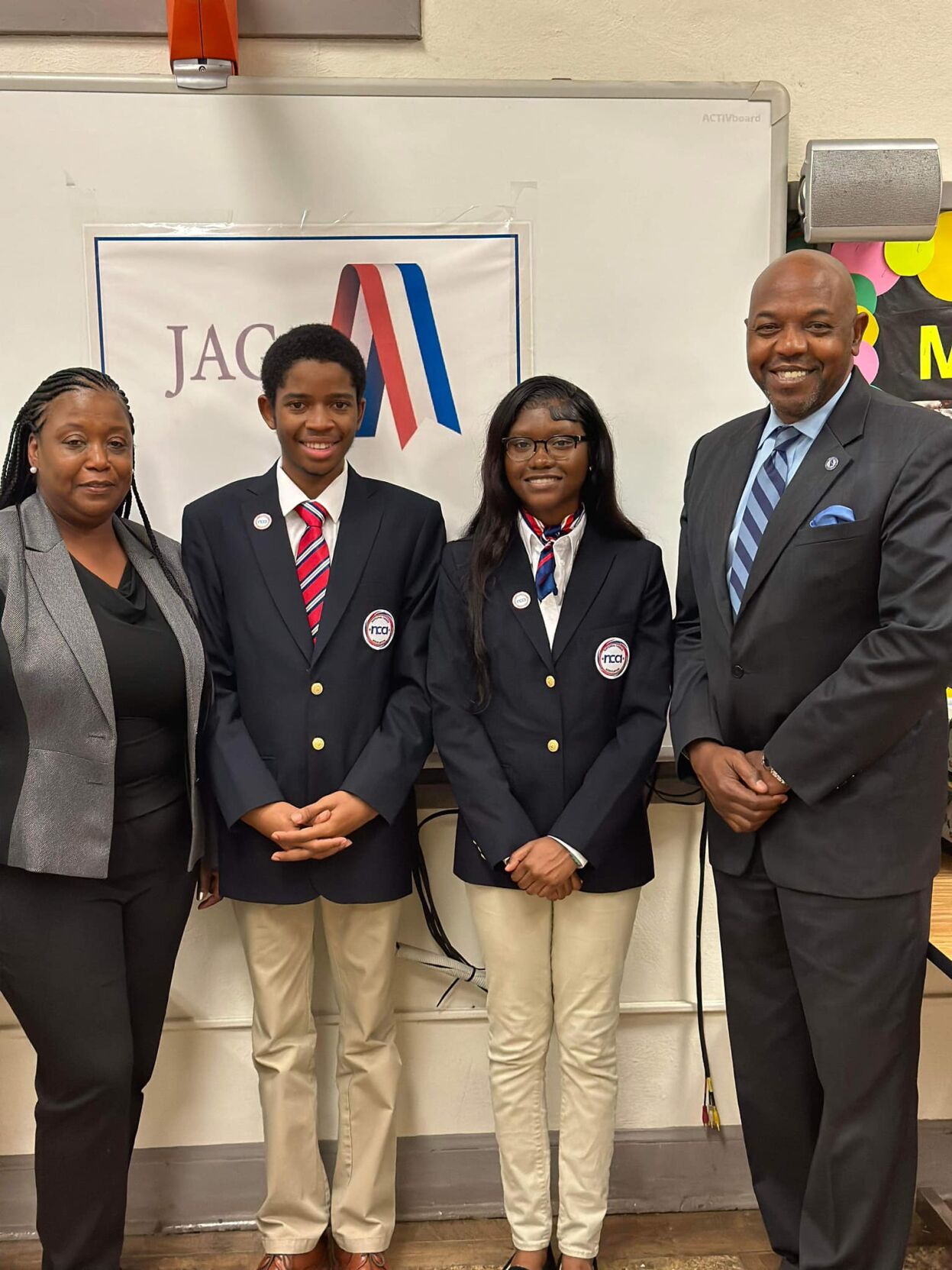 Antony Sampson with students