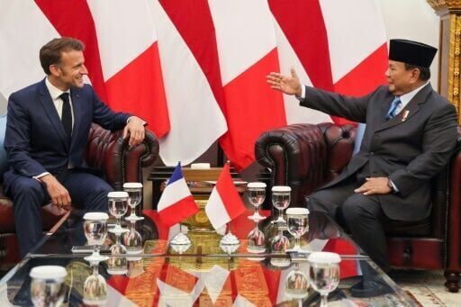 France, Indonesia call for Israeli-Palestinian progress as Macron visits