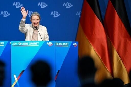 Alice Weidel condemned the protesters outside