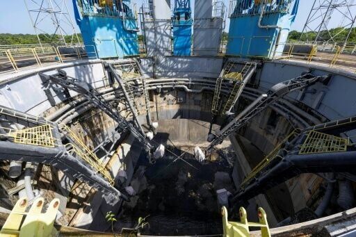 The infrastructure inside the old launchpad is destined for the scrap heap