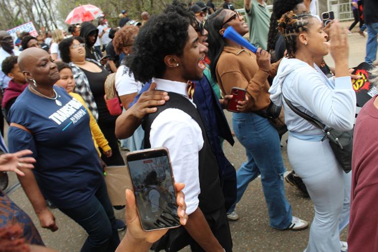Young man singing at Jubilee