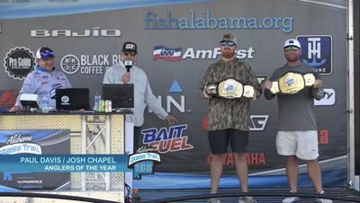 Alabama Bass Trail Angler of the Year team winner 2024