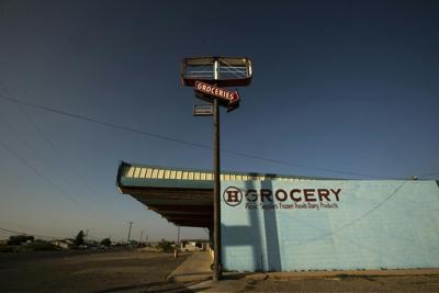 A defunct grocery store in New Mexico in 2020.