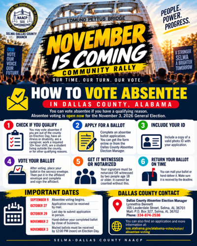 November is coming flyer