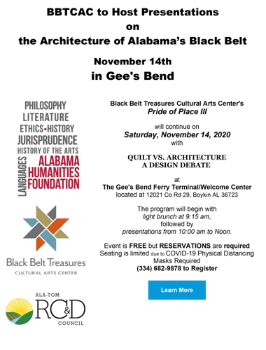 Black Belt Cultural Arts Center to hold presentation on architecture on Saturday