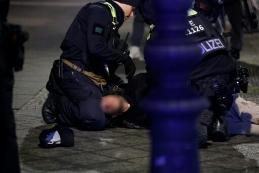 Police apprehended the suspect after the stabbing near the Memorial to the Murdered Jews of Europe in Berlin on February 21, 2025
