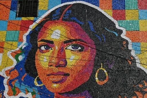 Olivares has created murals using plastic caps in Venezuela, Mexico, Saudi Arabia, France and Italy, finding use for over 2 million caps in more than two dozen murals