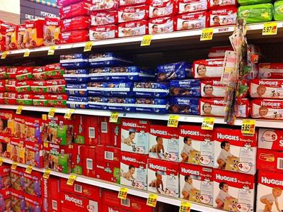 Diapers stock