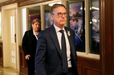 Canada's Central Bank Governor Tiff Macklem at a G7 meeting last year