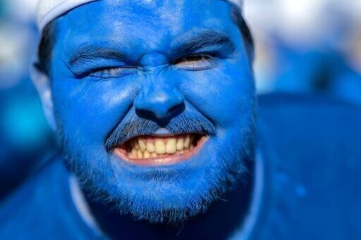French town breaks smurf number world record