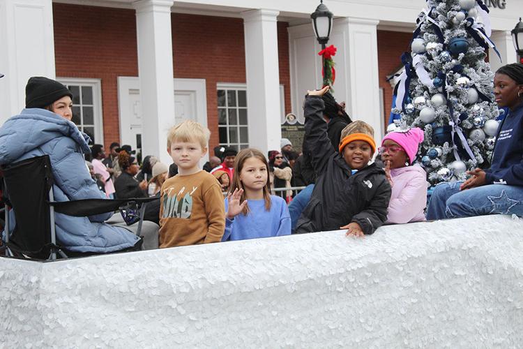 Demopolis Christmas parade smiling kid