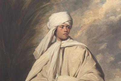 A detail from Joshua Reynolds’ 'Portrait of Omai,' which was painted in 1776.