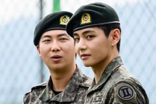 Two BTS megastars released from South Korea military