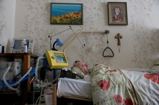 After a career in Ukraine's SBU security service, Kuchynsky now gasps for every breath