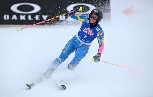 Olympic fiant slalom champion Sara Hector of Sweden won in Spindleruv Mlyn two weeks before the Milan-Cortina Winter Games